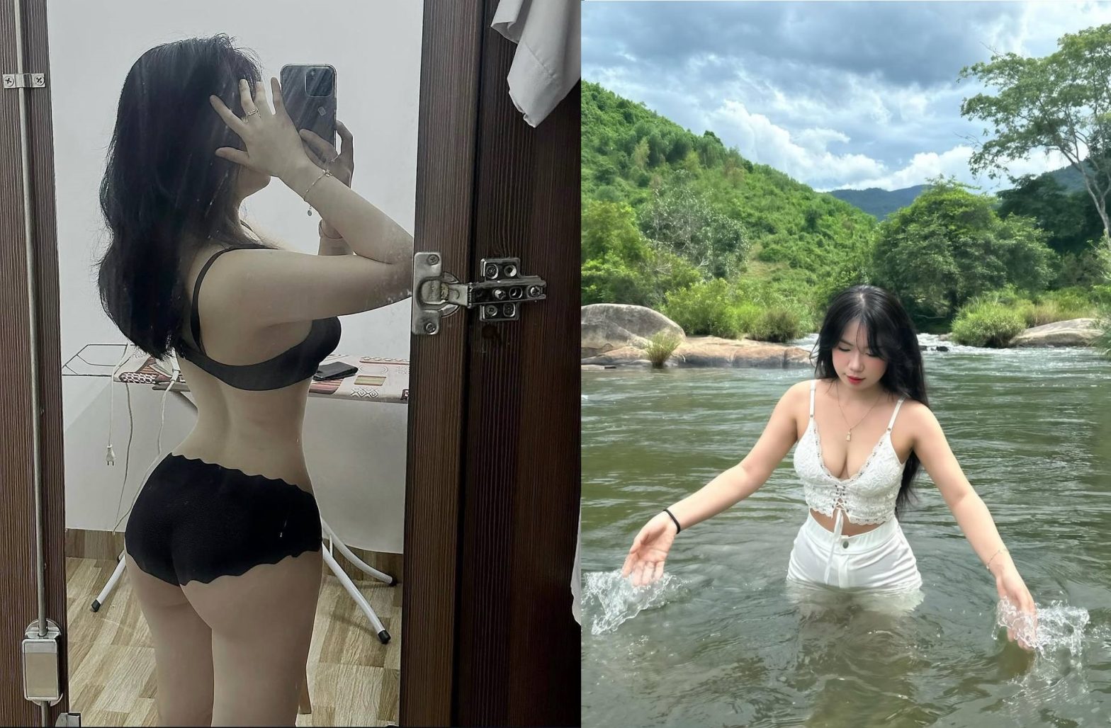 Xnhau em gái xinh mông cong da trắng